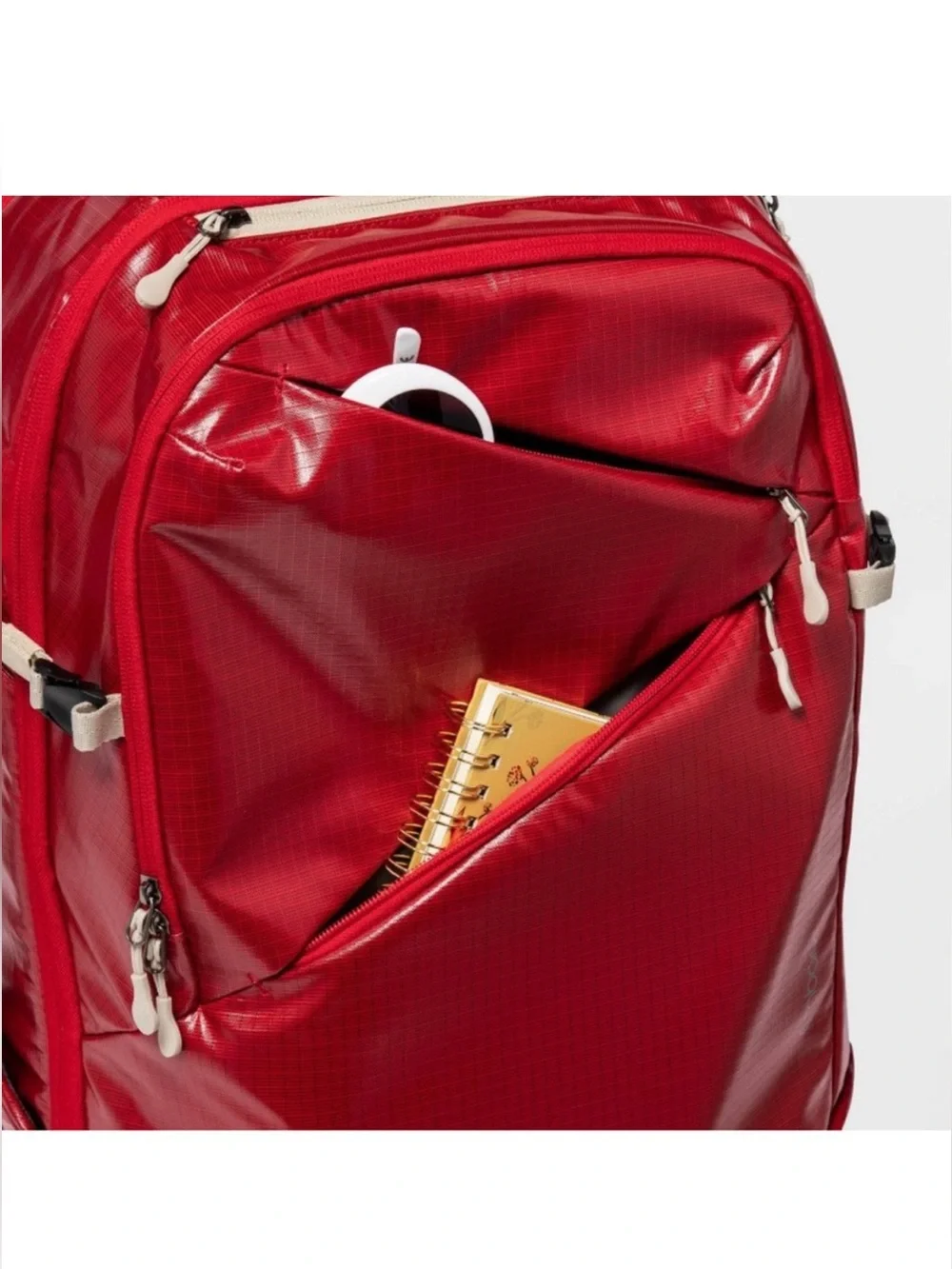 RARE 35L Adventure 20'' Travel Backpack Ripstop Red NWOT‎